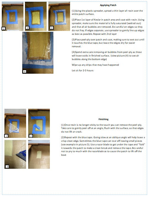 Kevlar Hull Patch Kit