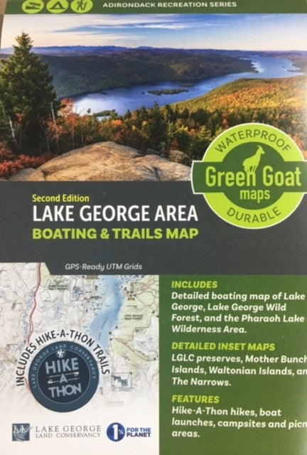 Green Goat Maps: Lake George Area Boating and Trails Map