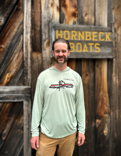 Hornbeck Boats Logo Sun Shirt