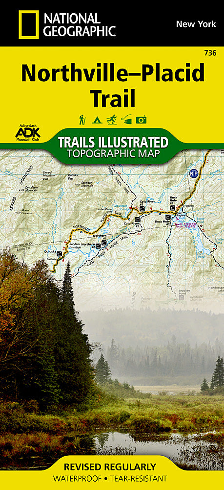 National Geographic: 736 Northville-Placid Trail Map