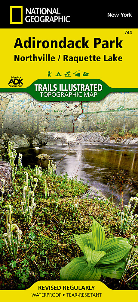 National Geographic: 744 Northville, Raquette Lake: Adirondack Park Map