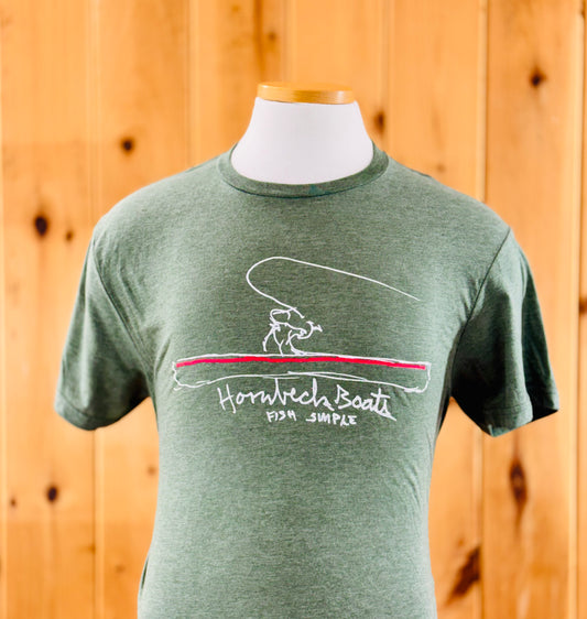 Hornbeck Boats Fish Simple T-shirt