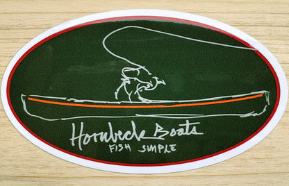 Hornbeck Boats Fish Simple Sticker