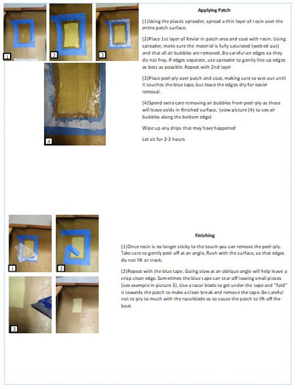 Kevlar Hull Patch Kit
